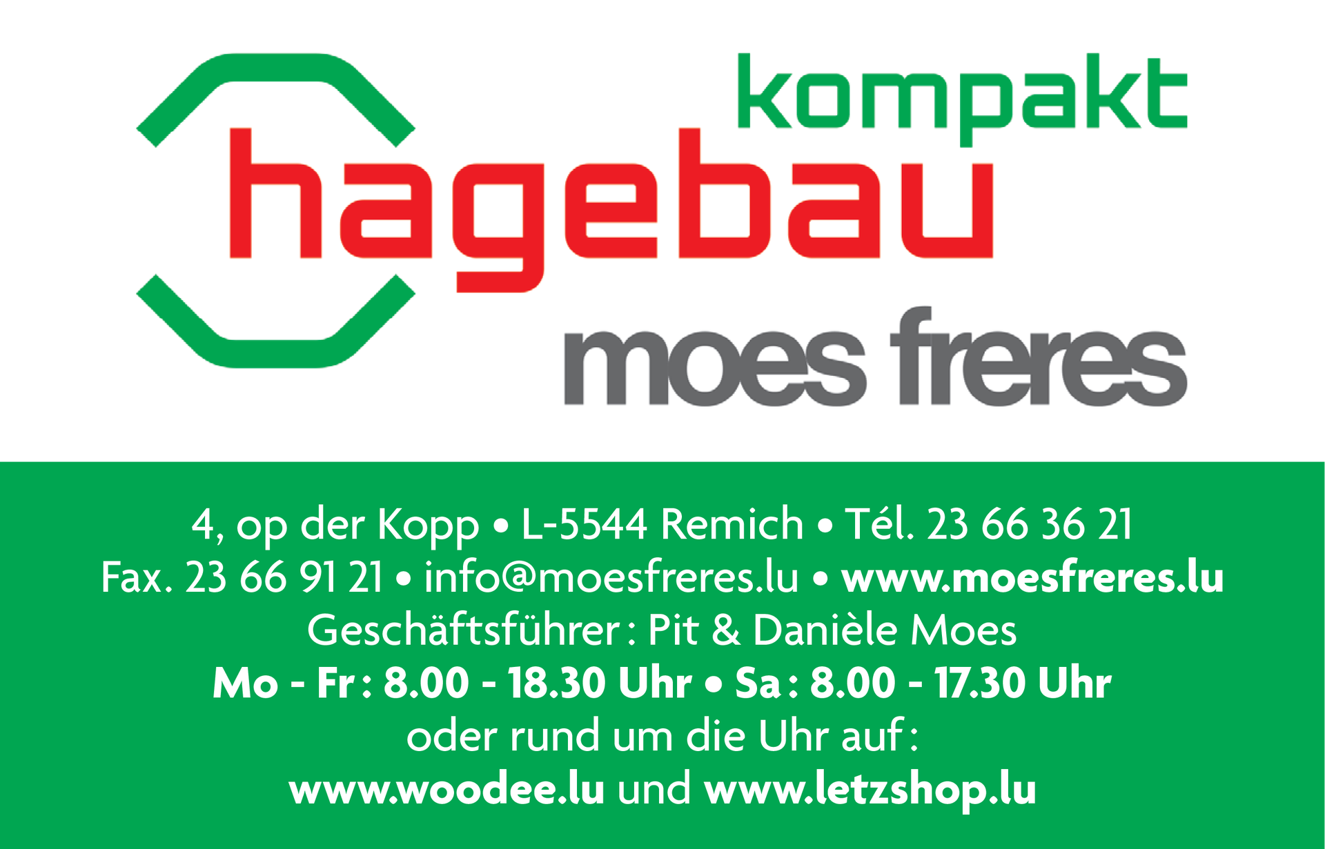 hagebau — moes frères hagebau — moes frères